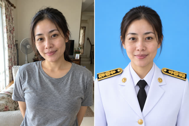 ตัวอย่าง AI แก้ไขภาพถ่าย